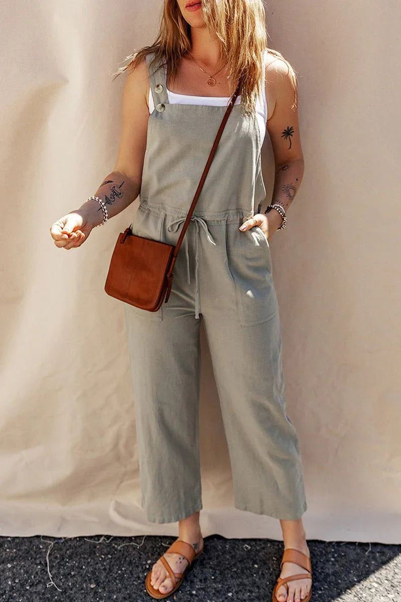 Sleeveless Loose Fit Jumpsuit.