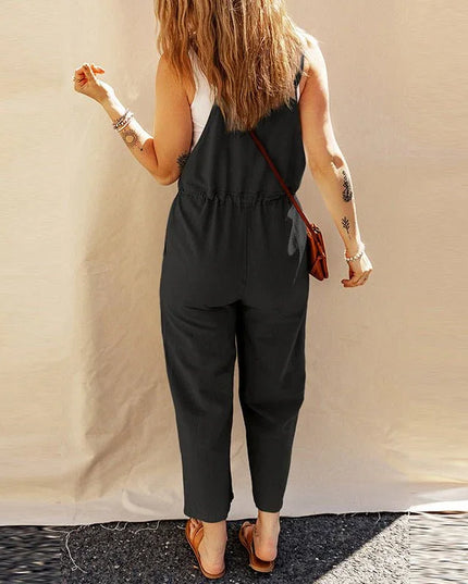 Sleeveless Loose Fit Jumpsuit.