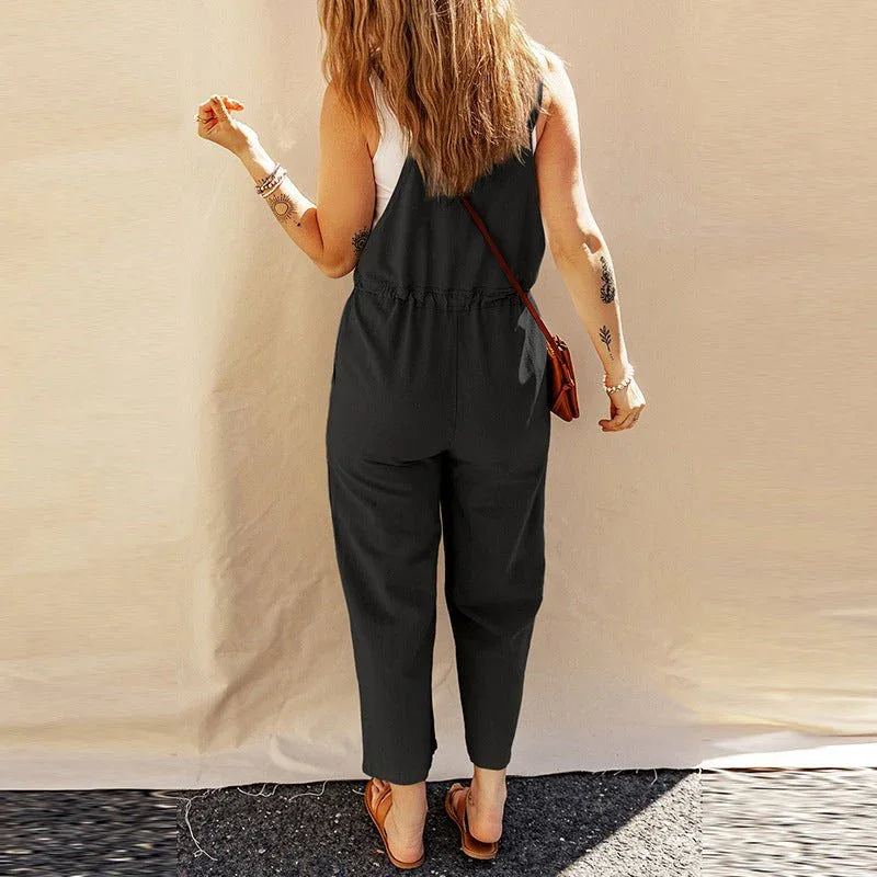 Sleeveless Loose Fit Jumpsuit.