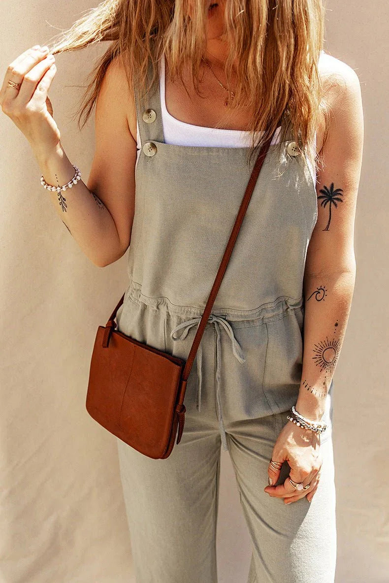 Sleeveless Loose Fit Jumpsuit.