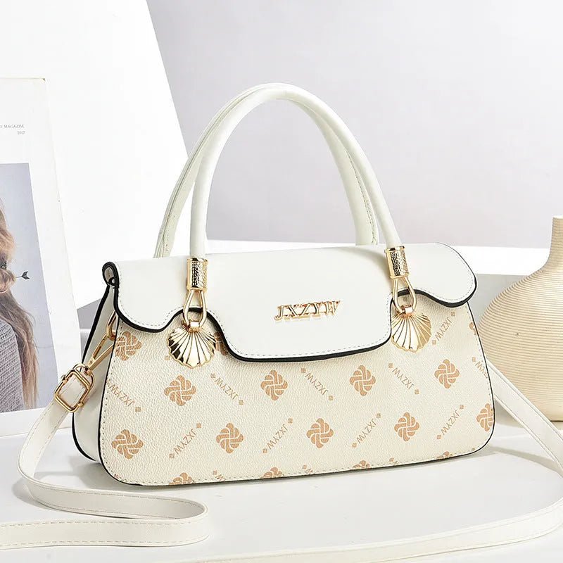 Stylish Letter Print Vintage Crossbody Bag.