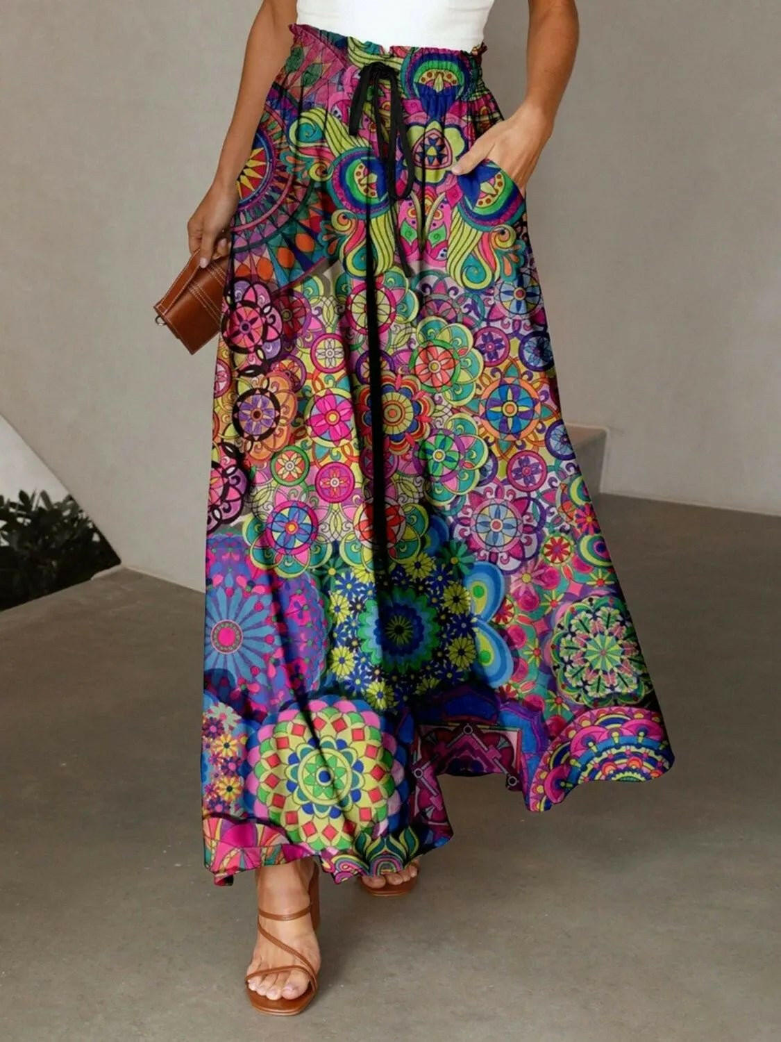 Stylish & Versatile Maxi Skirt with Pockets.