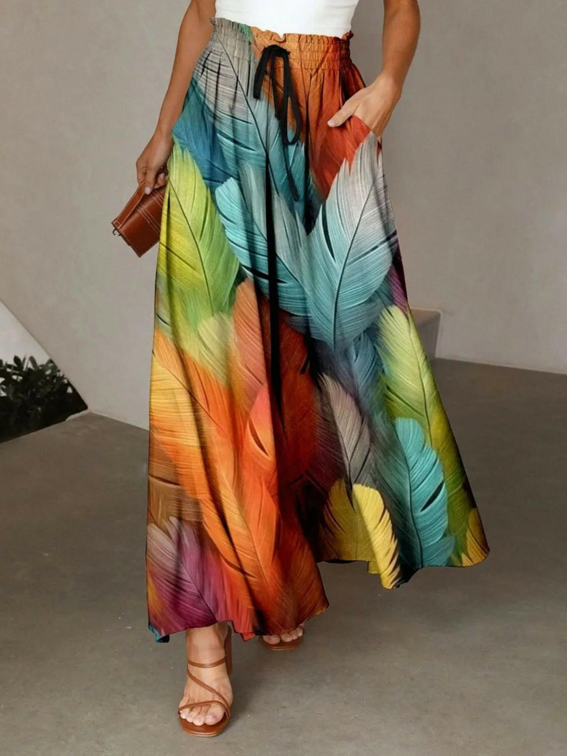 Stylish & Versatile Maxi Skirt with Pockets.