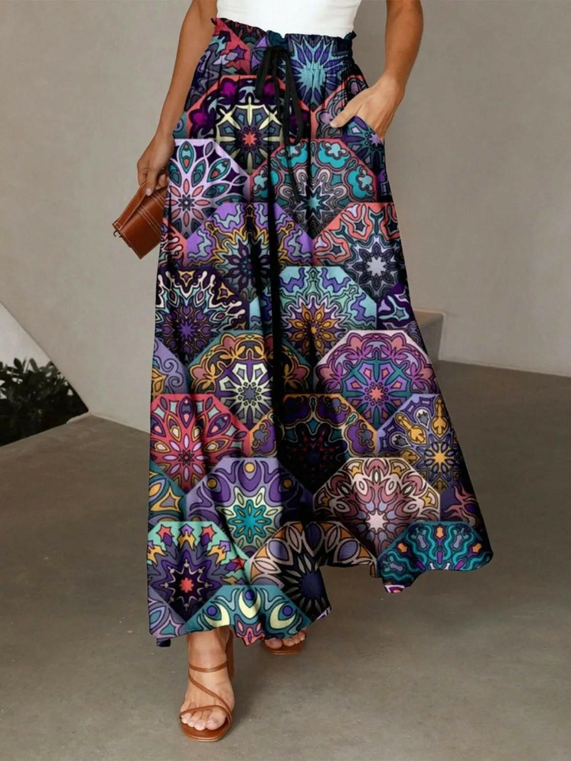 Stylish & Versatile Maxi Skirt with Pockets.