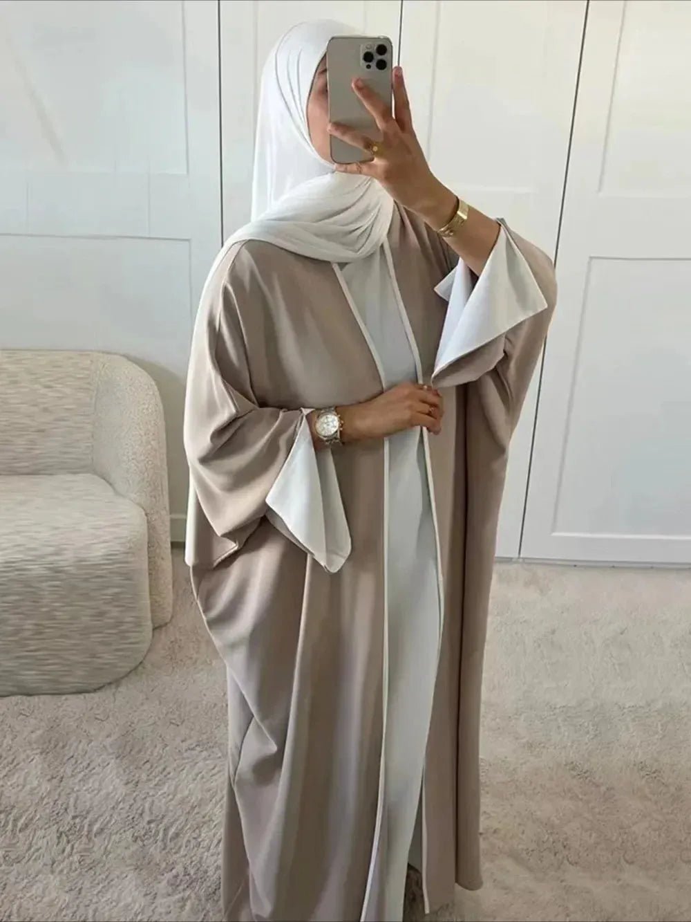 Stylish Women's Open Abaya.