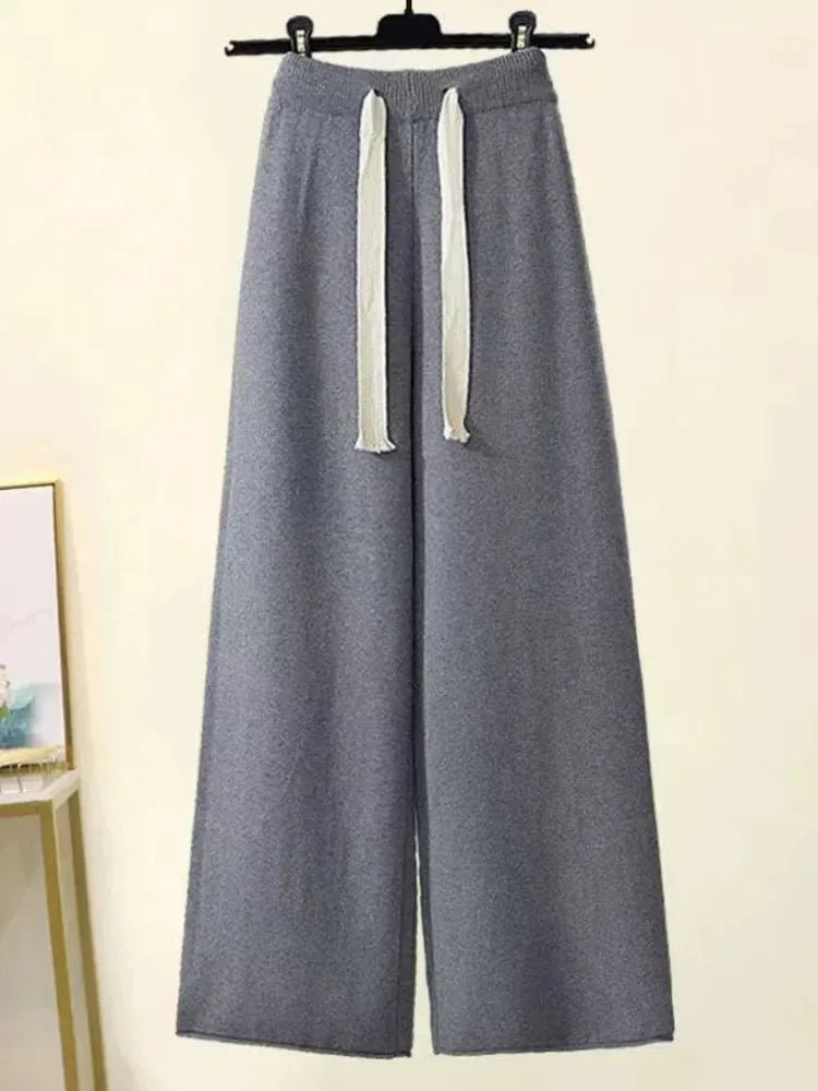 Sweater And Wide Leg Pants.