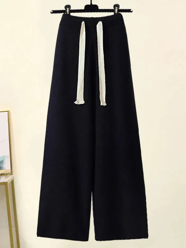 Sweater And Wide Leg Pants.