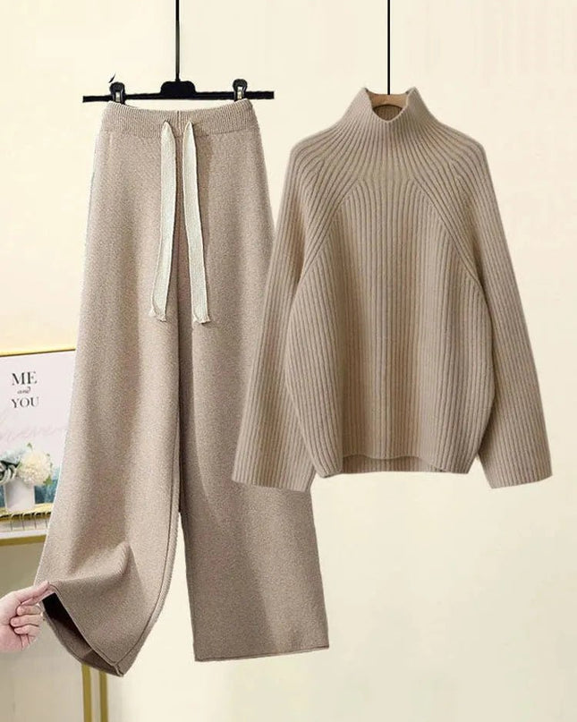 Sweater And Wide Leg Pants.