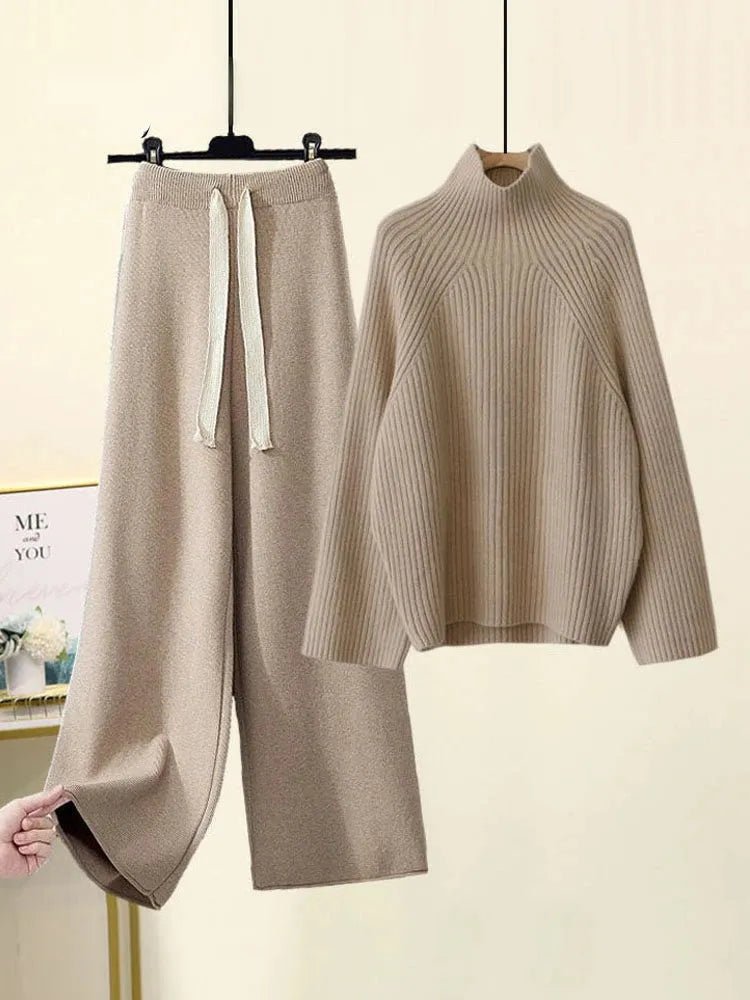 Sweater And Wide Leg Pants.