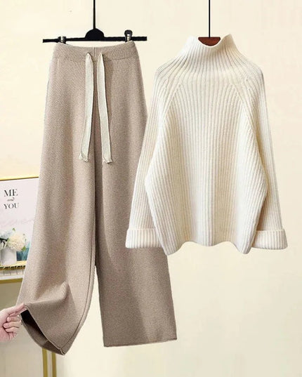 Sweater And Wide Leg Pants.