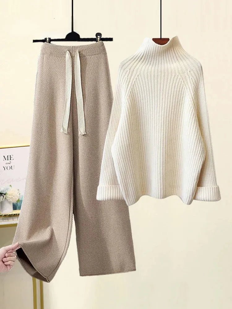 Sweater And Wide Leg Pants.
