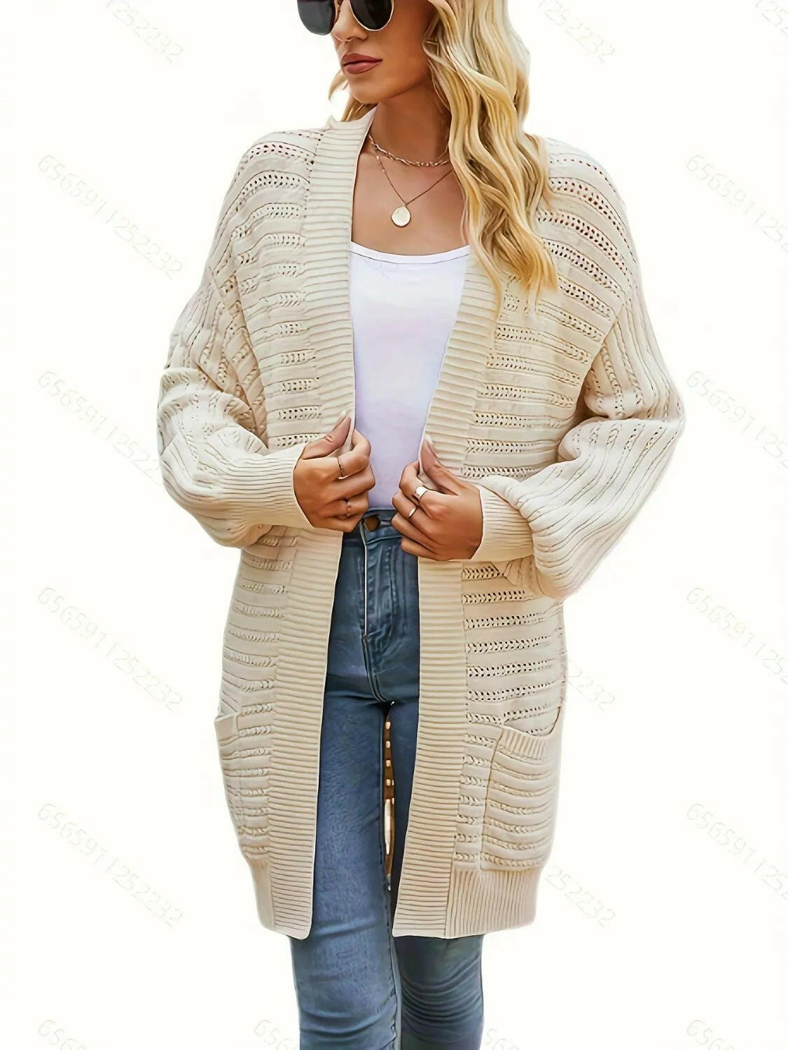 Sweater Cardigan with Pockets.
