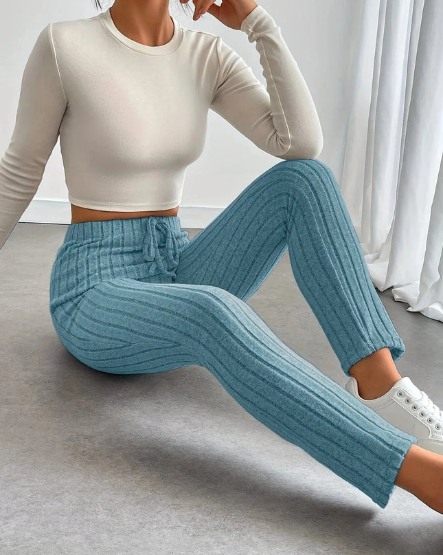 Tailored Drawstring Pants: Soft, Comfortable, and Stylish Fit.