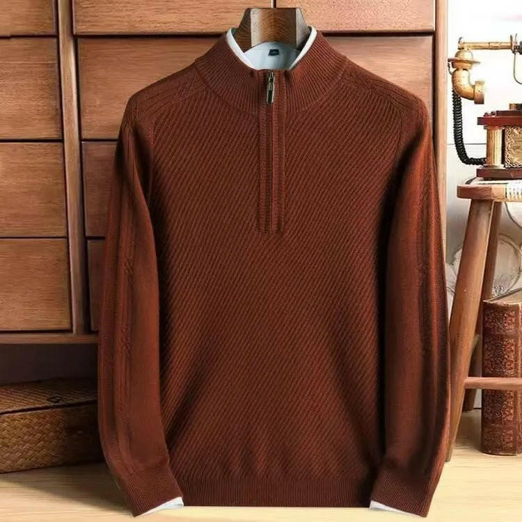 Thickened Knitting Sweater Pure Wool Men.