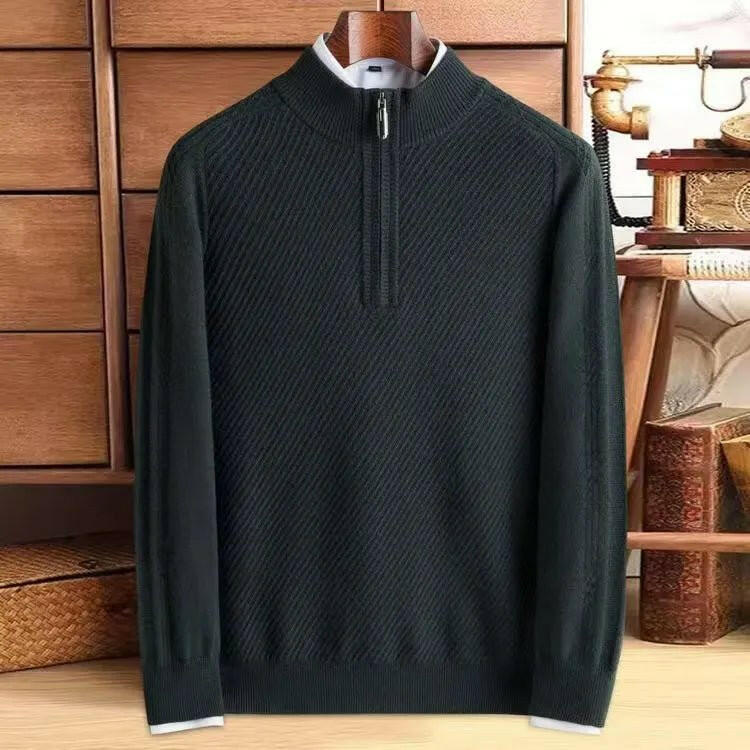 Thickened Knitting Sweater Pure Wool Men.
