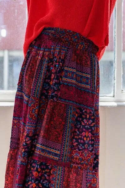 Tiered Maxi Skirt.