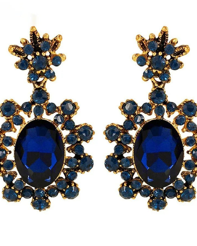 Timeless Vintage Sapphire Stud Earrings.