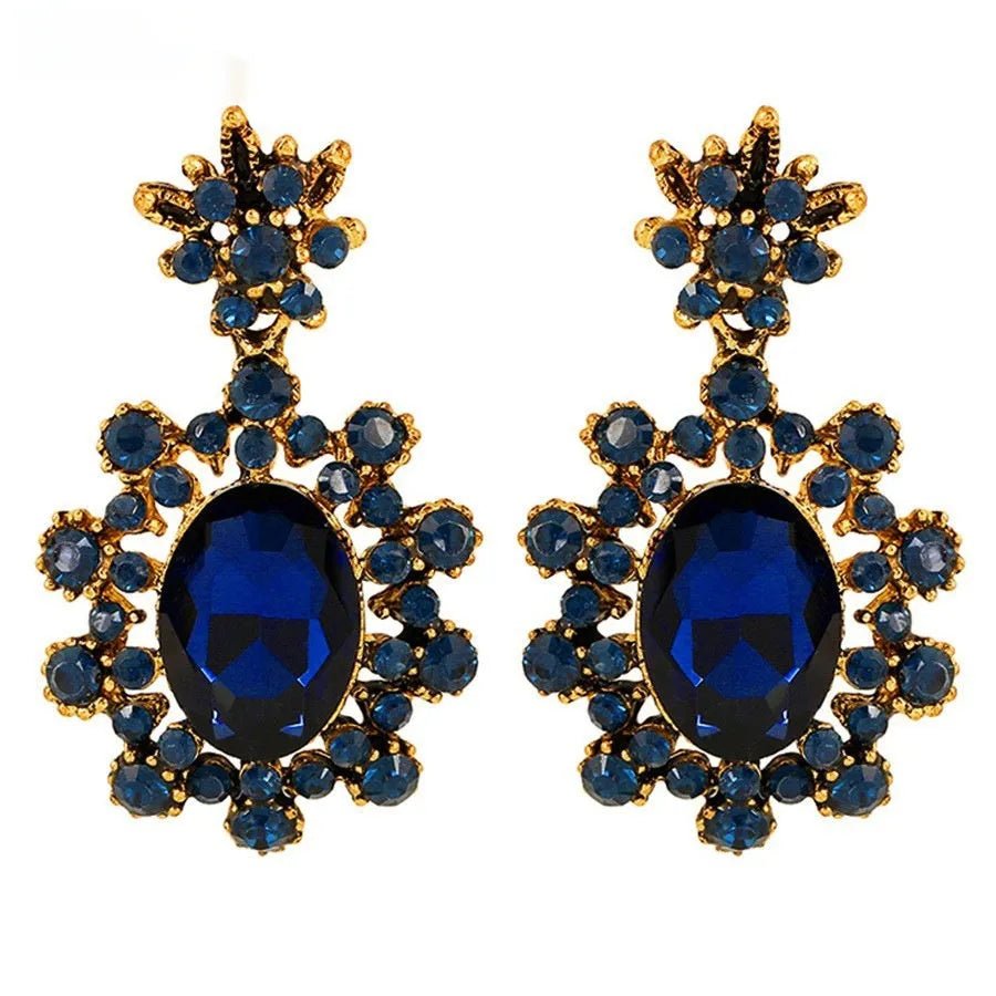 Timeless Vintage Sapphire Stud Earrings.