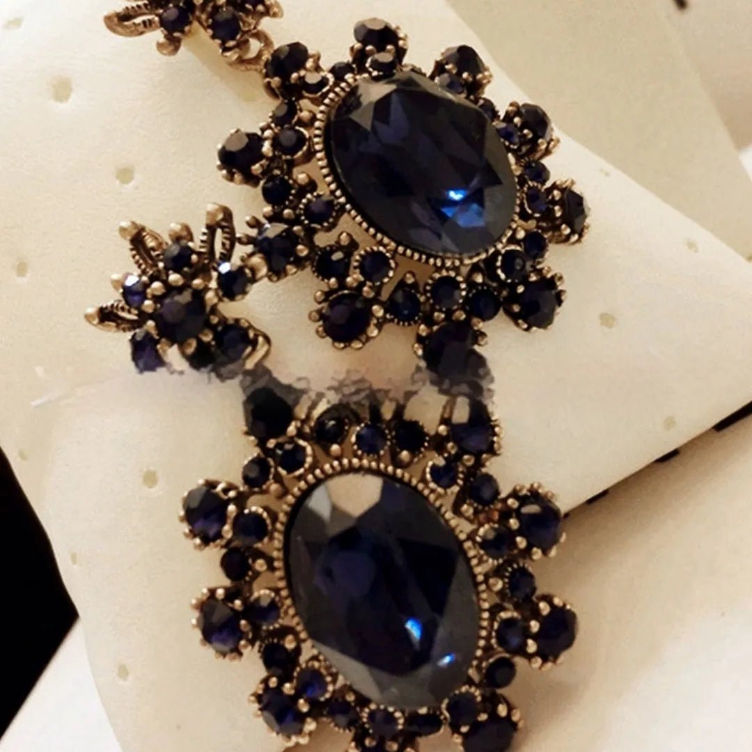 Timeless Vintage Sapphire Stud Earrings.
