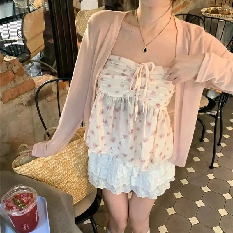 Top Pink frenum Pleated.