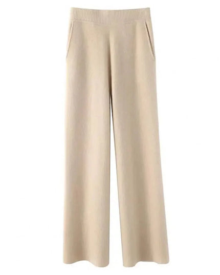 Winter Casual Loose Knit Straight Leg.