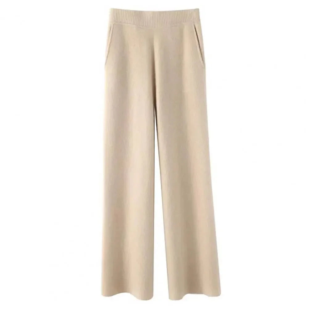 Winter Casual Loose Knit Straight Leg.